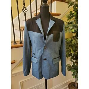 BARABAS Black Blazer Jacket Small 2 button cotton blend